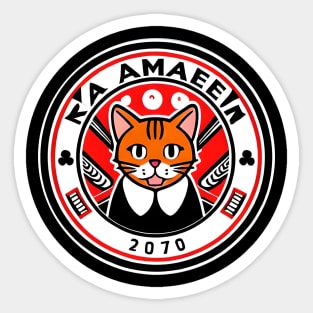 Cute Japanese Cat ramen Sticker